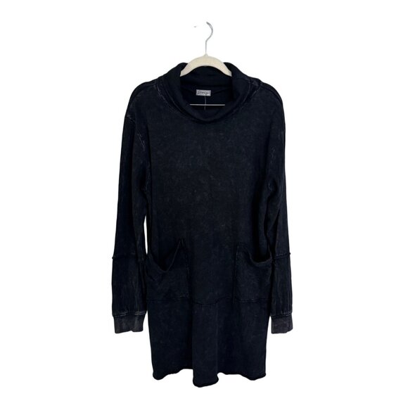 Sooniyah sweater dress size L oversized‎ pockets mock neck grunge gremlin goth - Picture 1 of 8